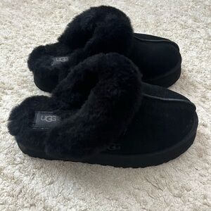UGG Cozy Black Slippers